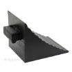 Rubber molded wheel chocks with molded rubber handle for truck trailers SKU RWC-11