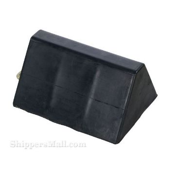 Rubber semi trailer wheel chocks extra large. SKU RWC-25 Extra Large rubber wheel chock,  simi truck trailers SKU RWC-25