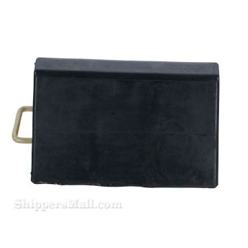 Rubber semi trailer wheel chocks jumbo. SKU RWC-25 Jumbo rubber wheel chock,  simi truck trailers SKU RWC-25