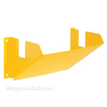 Chock block holder for wall to put your wheel chock in - WC-H Loading dock wheel chock holder made of steel.