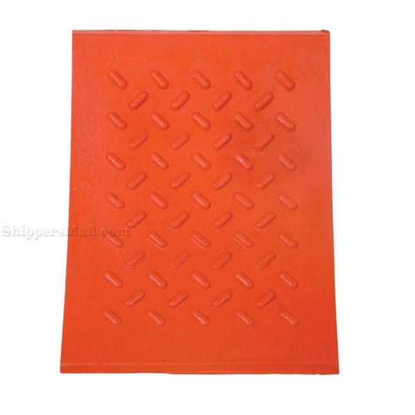 Urethane Mini Wheel Chock 8 In. x 7 In. x 6 In. 15 Ton Capacity Orange ...