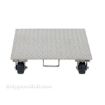 Aluminum Plate Dolly with Rubber Wheels/Handle 16x27" from Vestil