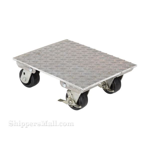 Aluminum Plate Dolly 1200 capacity 14x18 Swivel"