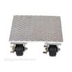 Aluminum Plate Dolly 1200 capacity 14x18 Swivel" (4) swivel casters with locks)