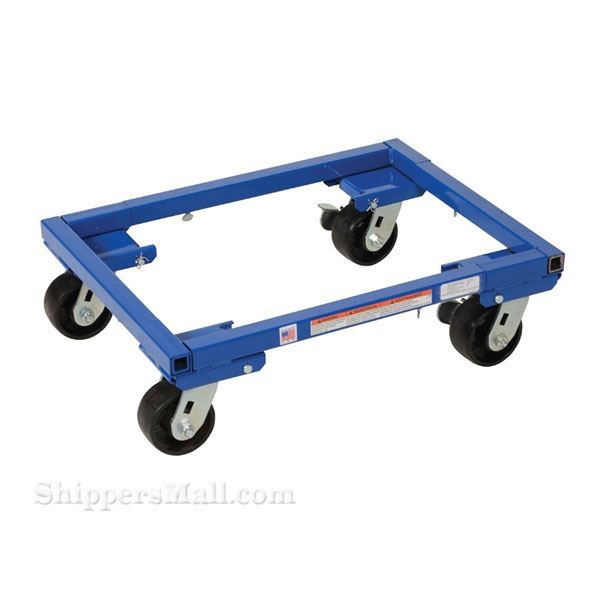 Adjustable tote dolly for moving totes. Vestil part: ATD-1122-4