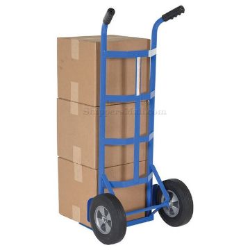 Show details for Steel Dual Handle Hand Truck H.R. Wheels Picture of Steel Dual Handle Hand Truck H.R. Wheels
