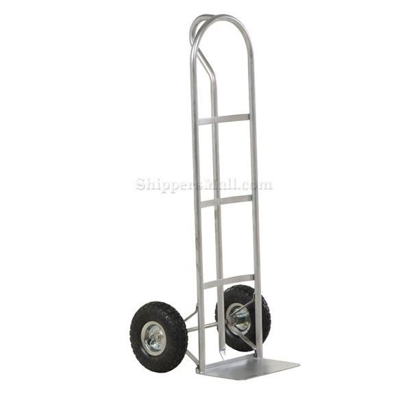 Steel P-Handle Truck 500 lb. capacity with Pneumatic wheels,Vestil Part #: SPHT-500S