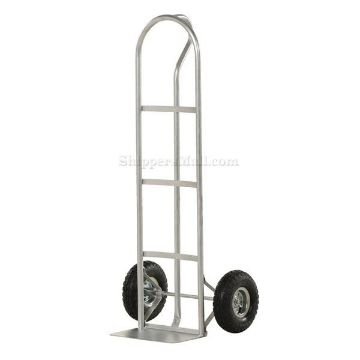 Show details for Steel P-Handle Truck 500 Lb Pneumatic Picture of Steel P-Handle Truck 500 Lb Pneumatic