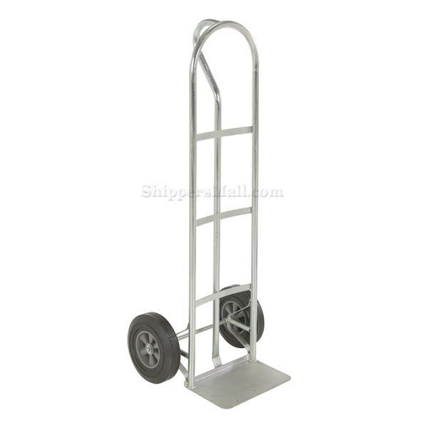 Steel P-Handle Truck 500 lb. capacity Hard Rubber,Vestil Part #: SPHT-500S-HR