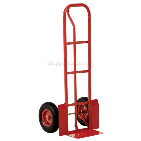 Steel P-Handle Truck 600 lb. capacity with Pneumatic wheels,Vestil Part #: SPHT-600S-IND