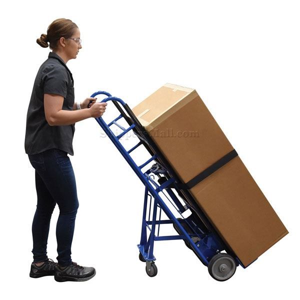 Appliance dolly with ratchet to tighten the strap. Has a 1200 lb capacity. 60" high. Vestil Part #: APPL-1200-60F