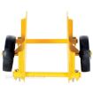 Adjustable panel dolly for moving doors, glass or large flat objects.  