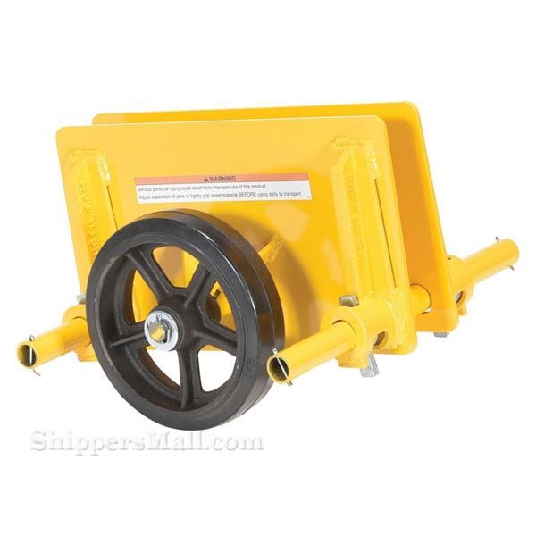 Adjustable panel dolly for moving doors, glass or large flat objects. Vestil Part #PLDL-ADJ-8MR