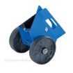 Heavy-duty plate/slab dolly with auto-clamp feature for moving doors, glass or large flat objects. Vestil #PLDL-HD-4-8GFN