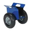 Heavy-duty plate/slab dolly with auto-clamp feature for moving doors, glass or large flat objects. Vestil Part # PLDL-HD-4-10PN