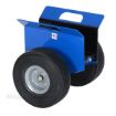 Heavy-duty plate/slab dolly with auto-clamp feature for moving doors, glass or large flat objects. Vestil Part # PLDL-HD-4-10FF