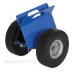 Heavy-duty plate/slab dolly with auto-clamp feature for moving doors, glass or large flat objects. Vestil # PLDL-HD-4-10FF