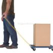 Plastic washable dolly with pull rope is great for the food service industry. Vestil Part #: POS-1624-ROPE