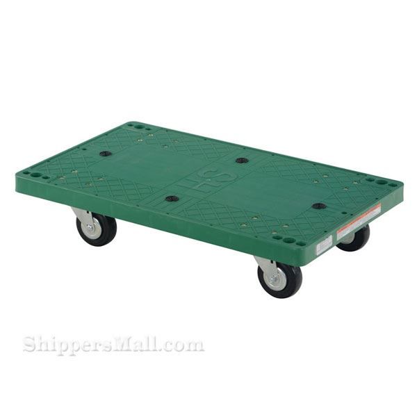 Plastic washable dolly with pull rope is great for the food service industry. One piece molded polyethylene dollies are lightweight and easy to clean. Will not rot, warp, dent, or splinter like wood dollies. Vestil Part #: POS-1830