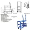Stockpicker carts for pulling stock from shelves. Part# SPS-HD-2852 Specs
