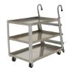dAluminum Stock Picker truck. Stockpicker cart with ladder for pulling items from shelves. Has a capacity of 1000 lbs. Mfg Part # SPA3-2848
