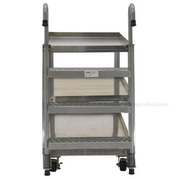 Stockpicker cart with ladder aluminum frame.  Part # SPA3-2848 Aluminum Stock Picker truck. Stockpicker cart with ladder. Part # SPA3-2848
