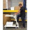 Steel Cantilever Stock Picker Truck, part #: SPS2-2041-C being used