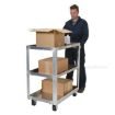 Aluminum Service Cart W/ Three 22X36 Shelves  - Model #: SCA3-2236 