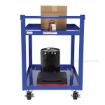 Steel Service Cart with two or three shelves for industrial use or factories great for food industry.