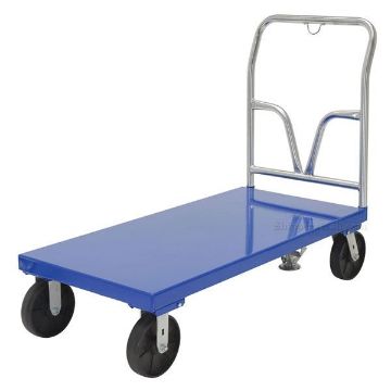 Steel Platform Truck 3600 lb. Capacity 24 X 48 with 8"x2" Glass Filled Nylon casters. Part #: SPT-2448 Steel Platform Truck 3600 lb. Capacity 24 X 48 with 8"x2" Glass Filled Nylon casters. Vestil Part #: SPT-2448