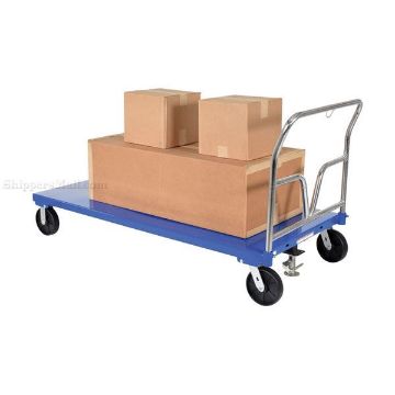 Steel Platform Truck 3600 lb. Capacity 36 X 72 with 8"x2" Glass Filled Nylon casters. Part : SPT-3672   Steel Platform Truck 3600 lb. Capacity 36 X 72 Part #: SPT-3672