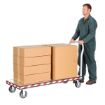 Heavy Duty Aluminum Treadplate Platform Truck Measures 24X60 Part: ATP-C-2460 illustration