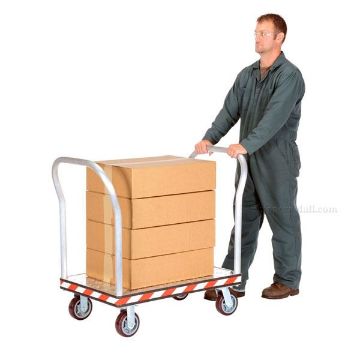 Heavy Duty Aluminum Treadplate Platform Truck with Double Handles, Measures 24X36. Double handle. Part #: ATP-C-2436-2HDL illustration Heavy Duty Aluminum Treadplate Platform Truck with Double Handles, Measures 24X36. Double handle. Part #: ATP-C-2436-2HDL illustration