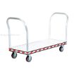 HD Aluminum Treadplate Platform Truck with Double Handles, Measures 24X60.Part #: ATP-C-2460-2HDL