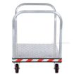 Heavy Duty Aluminum Treadplate Platform Truck with Double Handles, Measures 30X48. Part #: ATP-C-3048-2HDL front