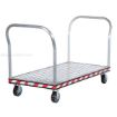 Heavy Duty Aluminum Treadplate Platform Truck with measures 30X60. Double handle. Part #: ATP-C-3060-2HDL