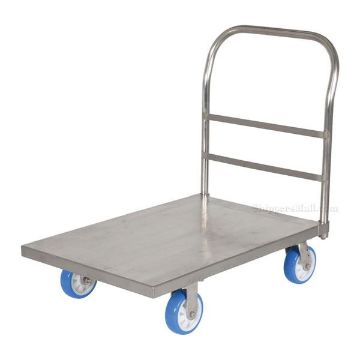 Stainless Steel Platform Truck with poly/poly casters 24X36 Part : SSPT-2436 Stainless Steel Platform Truck with poly on poly casters 24X36 Part #: SSPT-2436