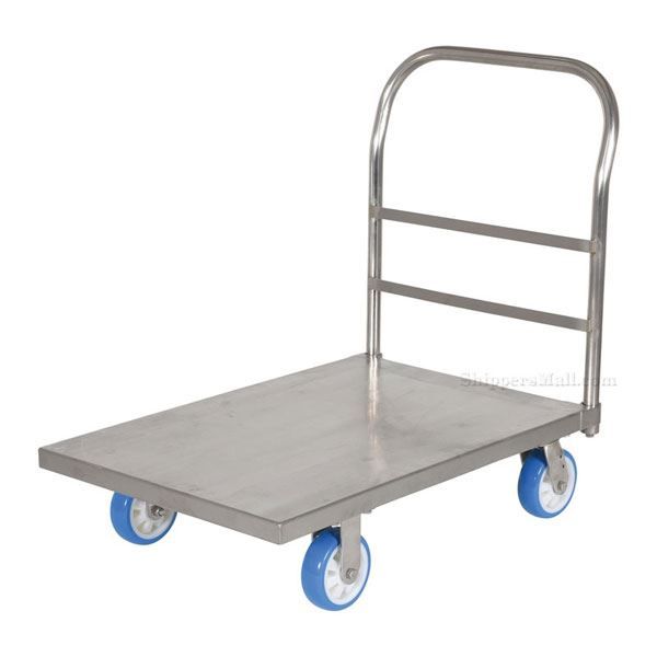 Stainless Steel Platform Truck with poly on poly casters 24X36 Part #: SSPT-2436