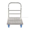 Stainless Steel Platform Truck with poly on poly casters 24X36 Part #: SSPT-2436 front