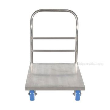 Stainless Steel Platform Truck with poly/poly casters 24X36 Part : SSPT-2436 front Stainless Steel Platform Truck with poly on poly casters 24X36 Part #: SSPT-2436 front