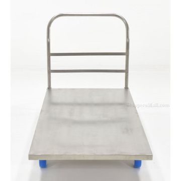 Stainless Steel Platform Truck with poly on poly casters. 30X60 front Stainless Steel Platform Truck with poly on poly casters. 30X60 Part #: SSPT-3060 front
