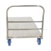 Stainless Steel Platform Truck with poly on poly casters. 30X60 Part #: SSPT-3060 a
