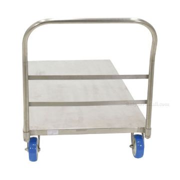 Stainless Steel Platform Truck with poly on poly casters. 30X60 a Stainless Steel Platform Truck with poly on poly casters. 30X60 Part #: SSPT-3060 a