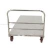 Stainless Steel Platform Truck with poly on poly casters. 36X72 Part #: SSPT-3672 a