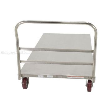 Stainless Steel Platform Truck with poly on poly casters. 36X72  a Stainless Steel Platform Truck with poly on poly casters. 36X72 Part #: SSPT-3672 a