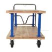 Double Deck Hardwood Platform Cart with a 1600 lb. capacity. Deck size; 30X60 Part #: VHPT/D-3060 Front