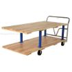 Double Deck Hardwood Platform Cart with a 1600 lb. capacity. Deck size; 36X72Part #: VHPT/D-3672
