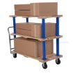 Triple Deck Hardwood Platform truck with a 1600 lb. capacity. Deck size; 27X54 