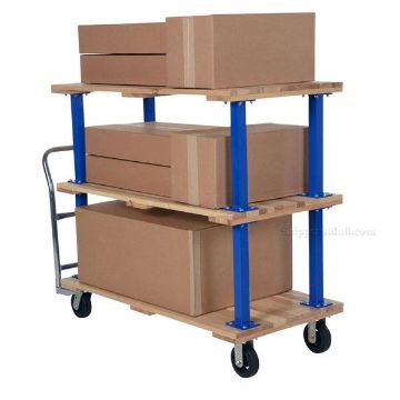 Triple Deck Hardwood Platform truck 27X54 Triple Deck Hardwood Platform truck with a 1600 lb. capacity. Deck size; 27X54