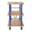 Triple Deck Hardwood Platform Cart with a 1600 lb. capacity. Deck size; 30X60, Part #: VHPT/TD-3060 front